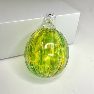 Green, Blue & Red XL Hand Blown Glass Ornaments